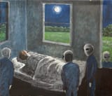 grey bed