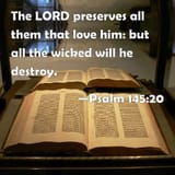 all the wicked will he destroy
