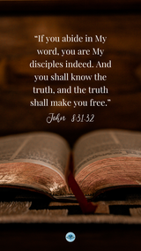 If you abide in My word