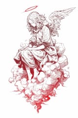 86 Unique Angel Tattoo Stencil Designs For a Timeless &amp; Divine Look (1)