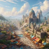 the ancient city of Luminara