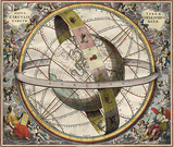 Situs Terrae Circulis CoelestibusCircundatae-Cellarius-Janssonius-1660