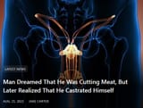 man dreamed he was cutting meat