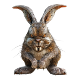 ai-generated-the-big-scary-rabbit-on-transparent-background-free-png
