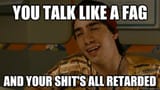 you talk like a fag retarded1603440475647