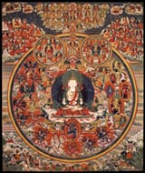 Depicting-Bon-Deity-Shenlha-Okar-Thangka