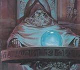 Wizard pondering orb by Angus Mcbride