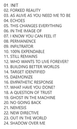 NIN - Tron Ares tracklist