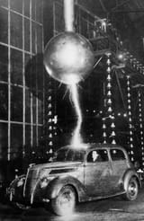 van de graaf lightning test 1940s