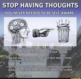 stop having thoughts