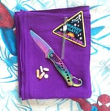 HEAVENS-GATE-AWAY-TEAM-PATCH-KNIFE-GLASS-ROSE