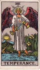 RWS_Tarot_14_Temperance