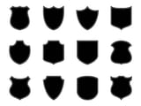 138969845-étiquette-d-insigne-de-police-emblème-de-bouclier-militaire-silhouettes-de-badge-de-sécurité
