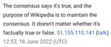 wikipediaIsConsensusNotReality