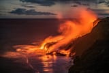 hawaiian-lava-flow-into-the-pacific-ocean