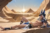 cyno__4__by_sinshio_dix1r9o - Recline in desert - DARK.SKIN BARE.CHESTED MUCULAR