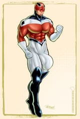 CAPTAIN BRITAIN - PARTRON SAINT - PINUP_01_A