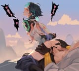 xiao, zhongli (genshin_impact) drawn by lji_321 - 52a6427faf6d22802ab0596e008ae056